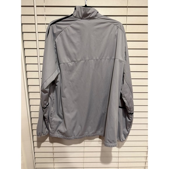Nike Golf Mens XL Gray Full Zip Windbreaker Jacket Orange Tree Golf Club Logo - Picture 4 of 4